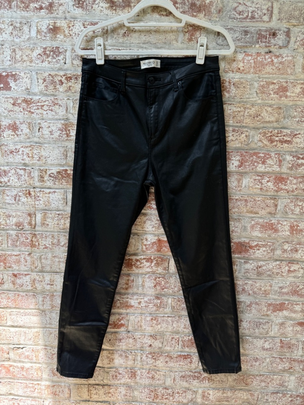 Abercrombie & Fitch Black Super Skinny Ankle High Rise Pants